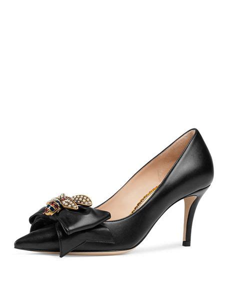 gucci queen maragaret shoes women tennis|Gucci 75mm Queen Margaret Leather Pump .